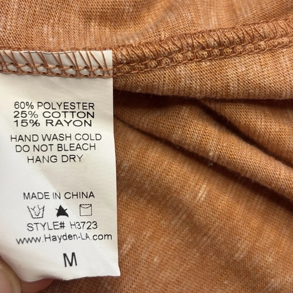 Hayden L. A. Aztec Embroidered Brown Sienna Tunic Dress Size M Southwest Boho - Picture 10 of 10